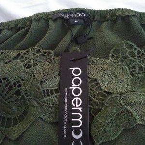 Beautiful green lacy blouse